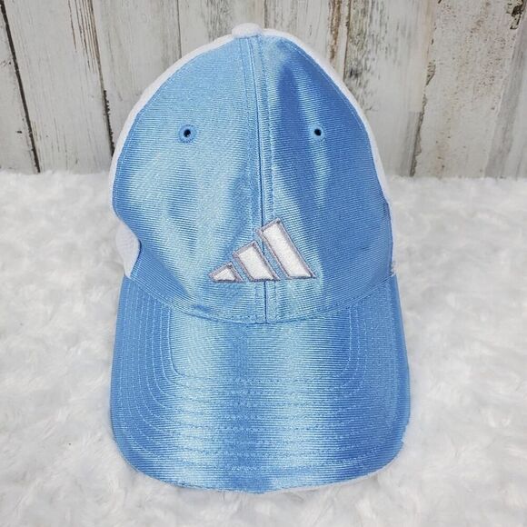 Adidas Fitted Colorblock Cap Blue White Size Small - Picture 1 of 9
